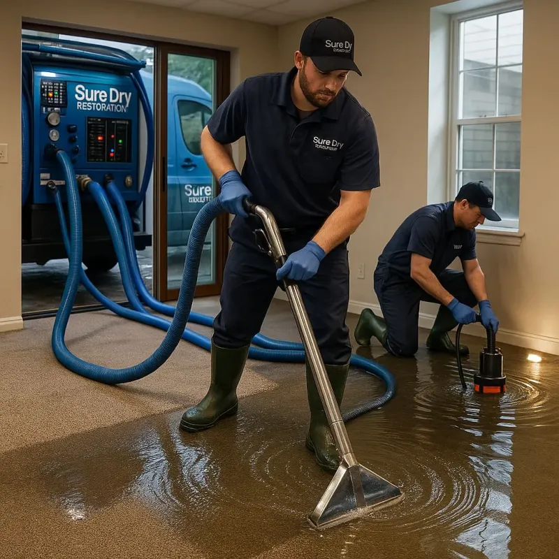 Water Extraction and Removal process in Morgans Point Resort, TX